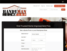 Tablet Screenshot of handymannearme.com